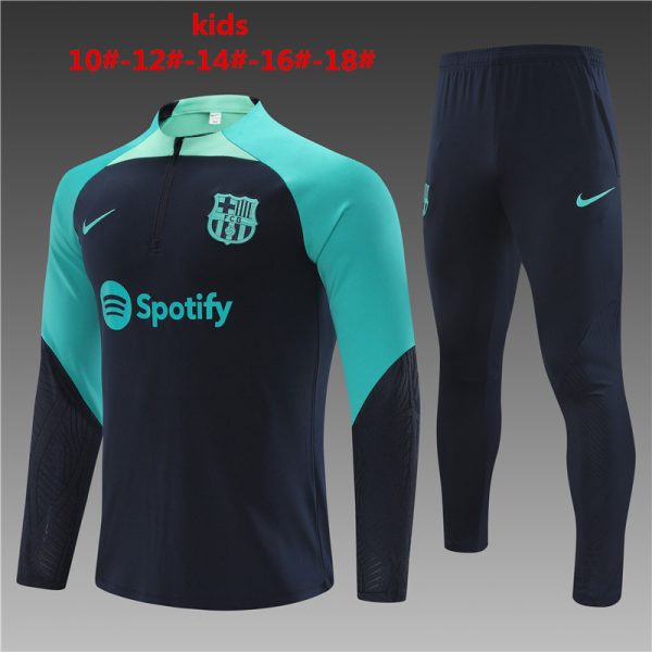 Barcelona 2023/24 Half-Zip Kids Sweater+Pant 14001