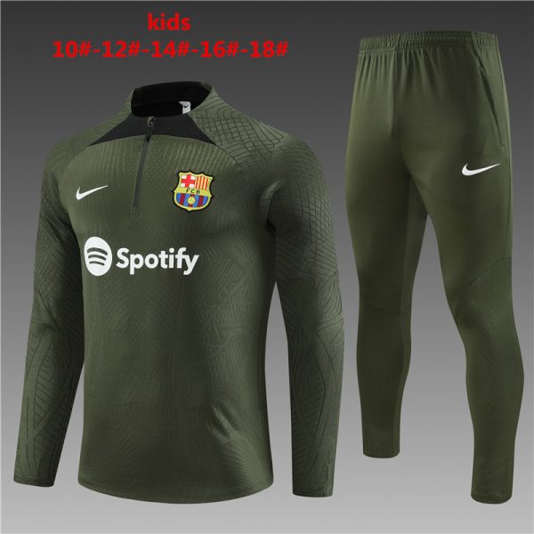 Barcelona 2023/24 Half-Zip Kids Sweater+Pant 14001