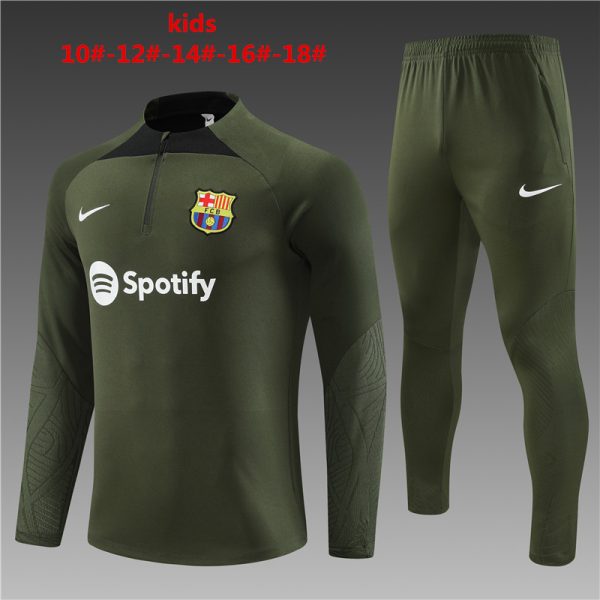 Barcelona 2023/24 Half-Zip Kids Sweater+Pant 14001