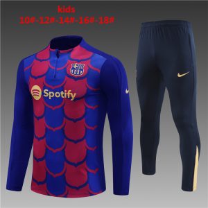 Barcelona 2023/24 Half-Zip Kids Sweater+Pant 14001