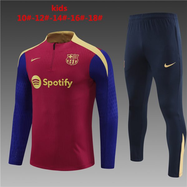 Barcelona 2023/24 Half-Zip Kids Sweater+Pant 14001