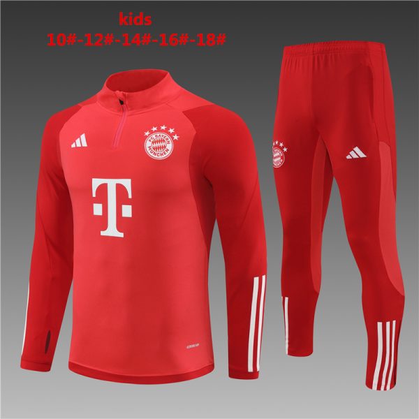 Bayern Munich 2023/24 Half-Zip Kids Sweater+Pant 14001