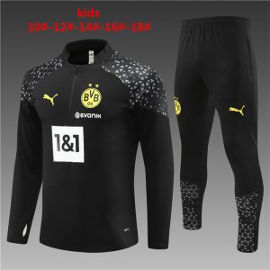 Borussia Dortmund 2023/24 Half-Zip Kids Sweater+Pant 14001
