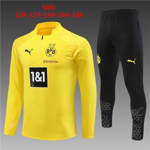 Borussia Dortmund 2023/24 Half-Zip Kids Sweater+Pant 14001