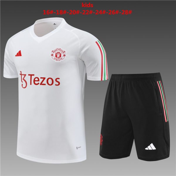 Manchester United 2023/24 Training Kids Jersey+Short 14001