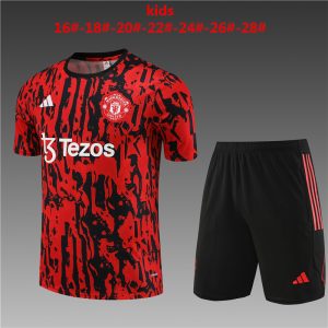 Manchester United 2023/24 Training Kids Jersey+Short 14001