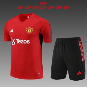 Manchester United 2023/24 Training Kids Jersey+Short 14001