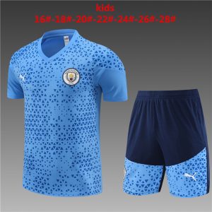 Manchester City 2023/24 Training Kids Jersey+Short 14001
