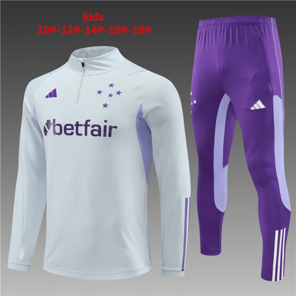 Cruzeiro 2023/24 Half-Zip Kids Sweater+Pant 14001