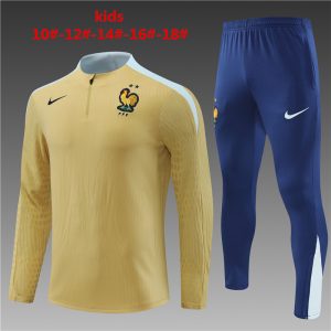 France 2023/24 Half-Zip Kids Sweater+Pant 14001