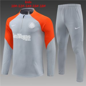 Inter Milan 2023/24 Half-Zip Kids Sweater+Pant 14001