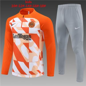Inter Milan 2023/24 Half-Zip Kids Sweater+Pant 14001