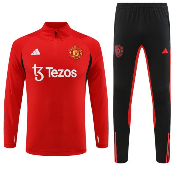 Manchester United 2023/24 Half-Zip Adult Sweater+Pant 14001