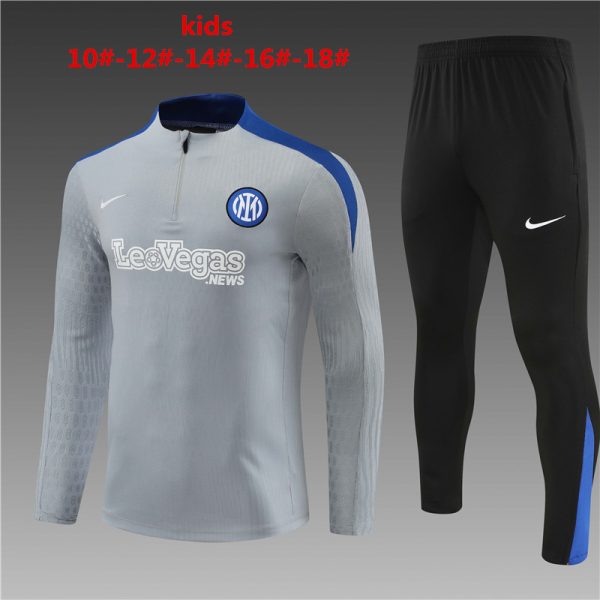 Inter Milan 2023/24 Half-Zip Kids Sweater+Pant 14001
