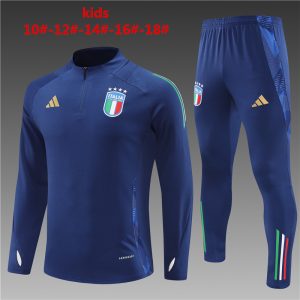 Italy 2023/24 Half-Zip Kids Sweater+Pant 14001