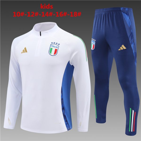 Italy 2023/24 Half-Zip Kids Sweater+Pant 14001