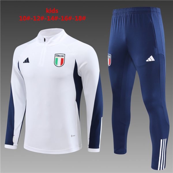 Italy 2023/24 Half-Zip Kids Sweater+Pant 14001