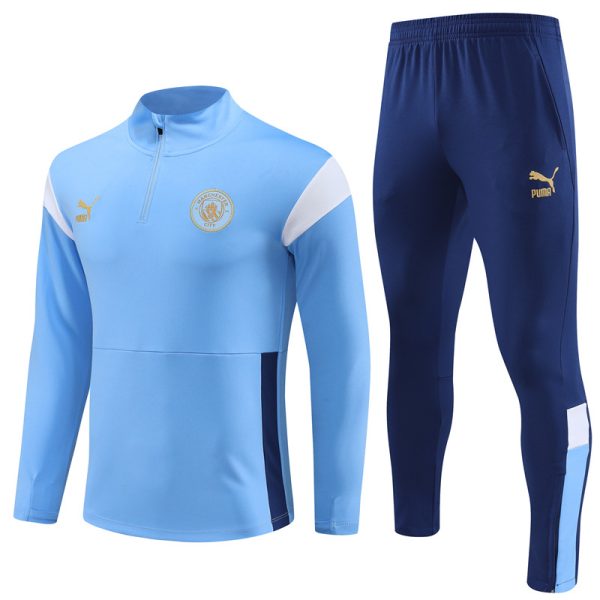 Manchester City 2023/24 Half-Zip Adult Sweater+Pant 14001 - Image 4