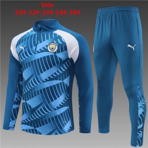 Manchester City 2023/24 Half-Zip Kids Sweater+Pant 14001