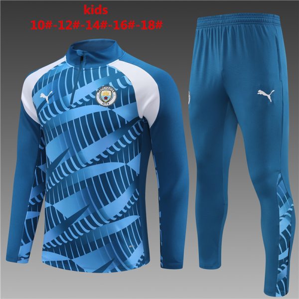 Manchester City 2023/24 Half-Zip Kids Sweater+Pant 14001