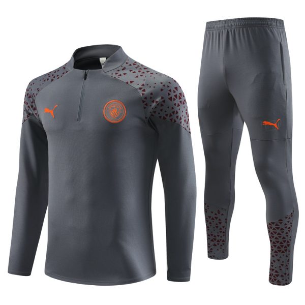 Manchester City 2023/24 Half-Zip Adult Sweater+Pant 14001 - Image 4