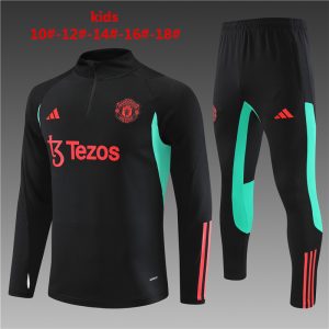 Manchester United 2023/24 Half-Zip Kids Sweater+Pant 14001