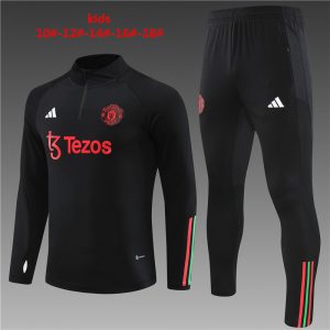 Manchester United 2023/24 Half-Zip Kids Sweater+Pant 14001