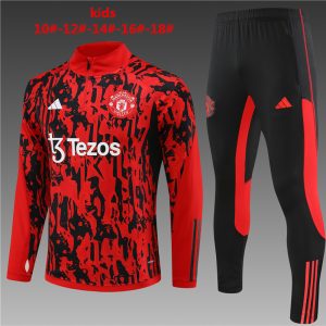Manchester United 2023/24 Half-Zip Kids Sweater+Pant 14001