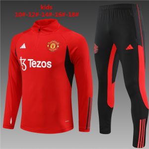 Manchester United 2023/24 Half-Zip Kids Sweater+Pant 14001