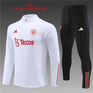 Manchester United 2023/24 Half-Zip Kids Sweater+Pant 14001