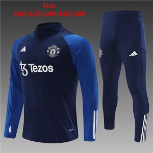 Manchester United 2023/24 Half-Zip Kids Sweater+Pant 14001
