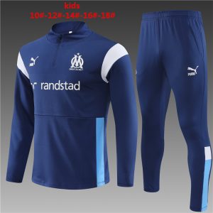 Olympique Marseille 2023/24 Half-Zip Kids Sweater+Pant 14001