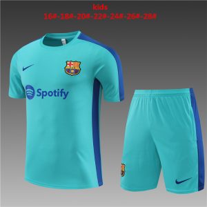 Barcelona 2023/24 Training Kids Jersey+Short 14001
