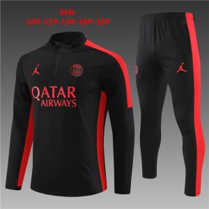 Paris Saint-Germain 2023/24 Half-Zip Kids Sweater+Pant 14001