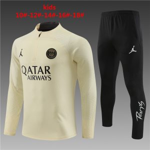 Paris Saint-Germain 2023/24 Half-Zip Kids Sweater+Pant 14001