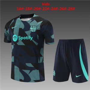 Barcelona 2023/24 Training Kids Jersey+Short 14001