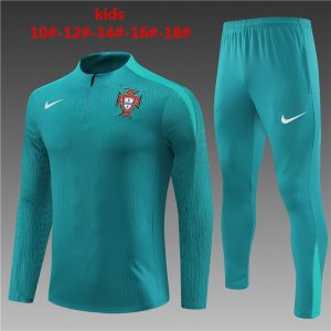 Portugal 2023/24 Half-Zip Kids Sweater+Pant 14001