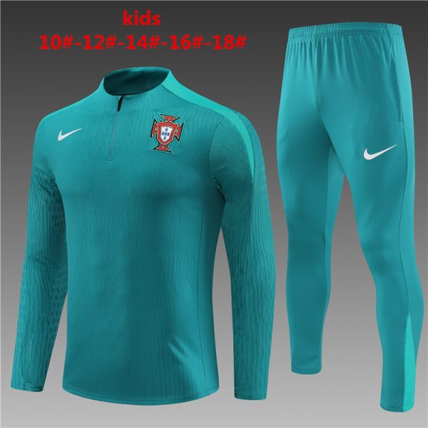Portugal 2023/24 Half-Zip Kids Sweater+Pant 14001