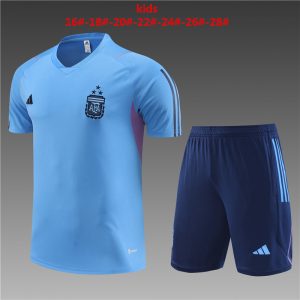 Argentina 2023/24 Training Kids Jersey+Short 14001