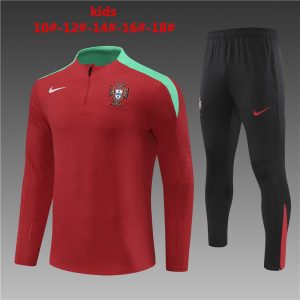 Portugal 2023/24 Half-Zip Kids Sweater+Pant 14001