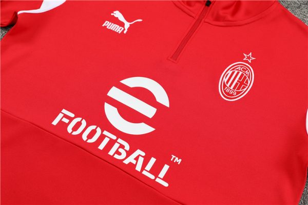 Ac Milan 2023/24 Half-Zip Adult Sweater+Pant 14001 - Image 6