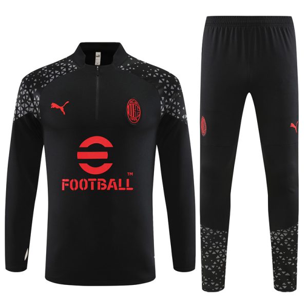 Ac Milan 2023/24 Half-Zip Adult Sweater+Pant 14001
