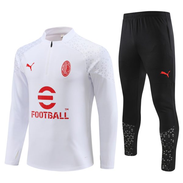 Ac Milan 2023/24 Half-Zip Adult Sweater+Pant 14001 - Image 5