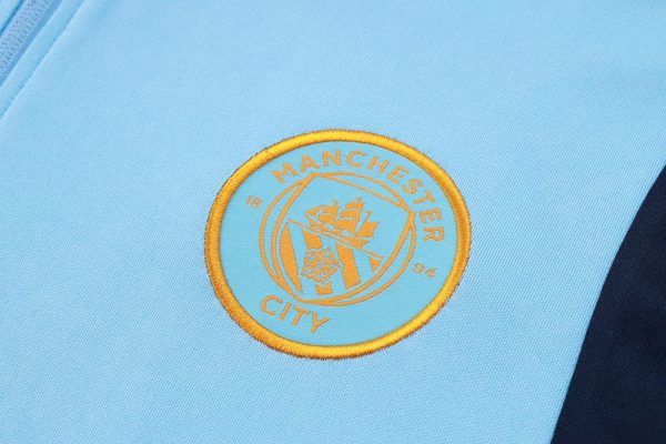 Manchester City 2024/25 Half-Zip Adult Sweater+Pant 815 - Image 4