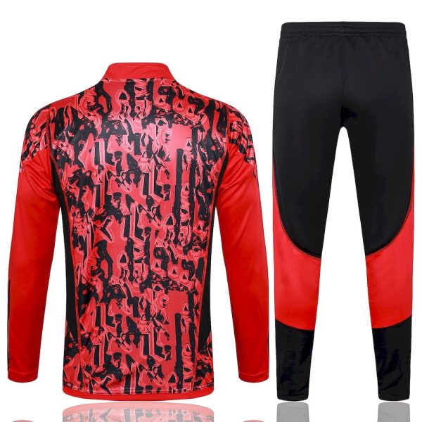 Manchester United 2023/24 Half-Zip Adult Sweater+Pant 815 - Image 2