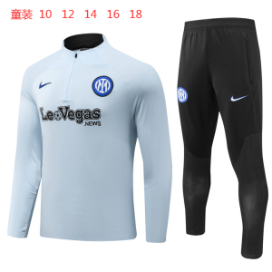 Inter Milan 2023/24 Half-Zip Kids Sweater+Pant 902