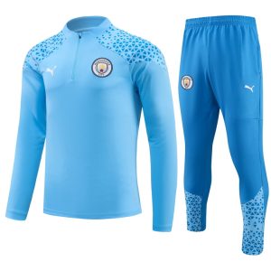 Manchester City 2023/24 Half-Zip Kids Sweater+Pant 902