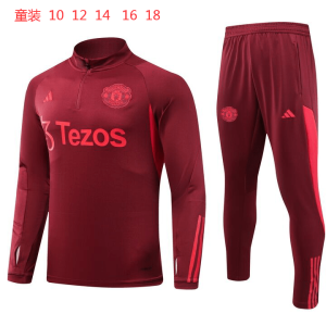 Manchester United 2023/24 Half-Zip Kids Sweater+Pant 902