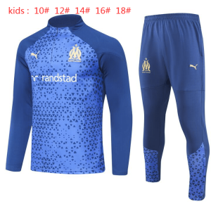 Olympique Marseille 2023/24 Half-Zip Kids Sweater+Pant 902