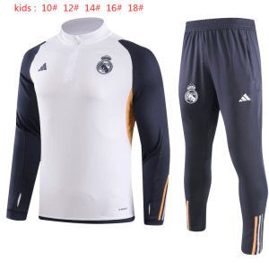 Real Madrid 2023/24 Half-Zip Kids Sweater+Pant 902